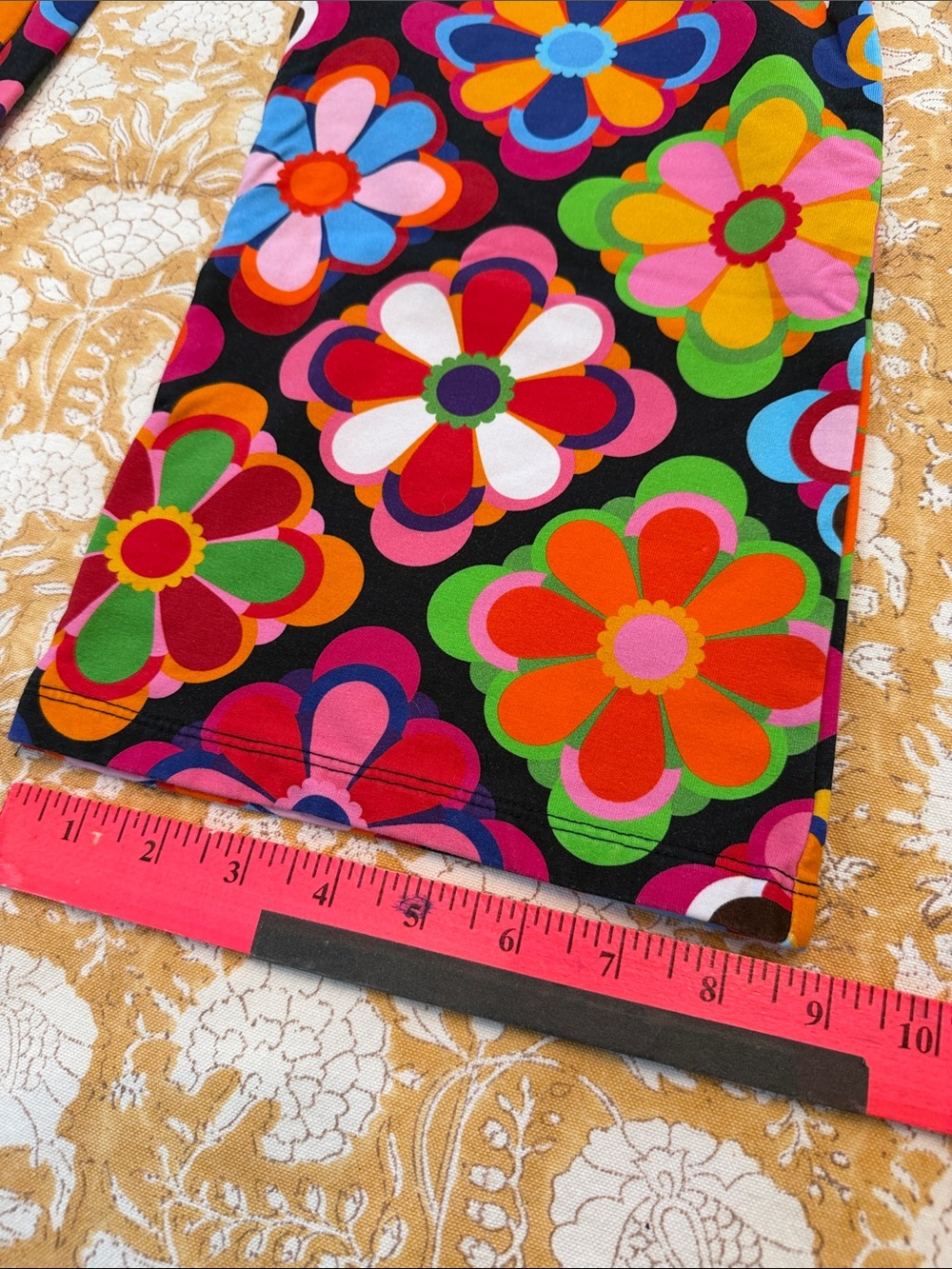 Lesley Evers XL Audrey Pants in Jubilee Multicolor knit, pockets - Picture 6 of 7